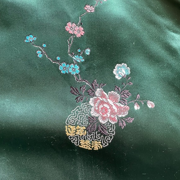 Chinese Style Satin Long Sleeve Shirt SZ 40 - Picture 7 of 10